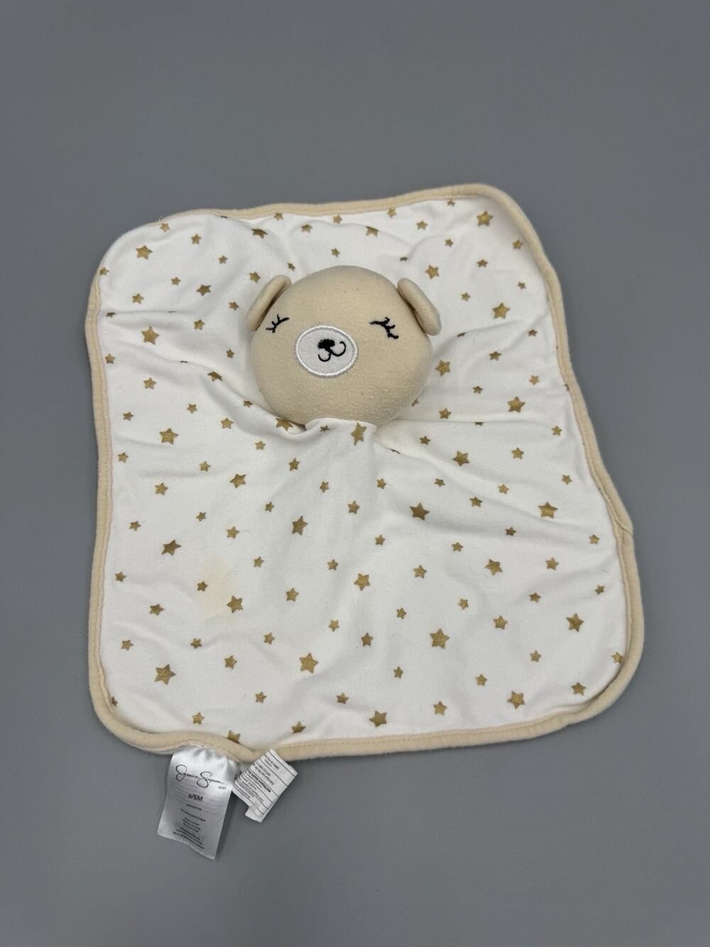 Jessica Simpson Baby Teddy Bear Lovey Security Blanket Stars READ DETAILS
